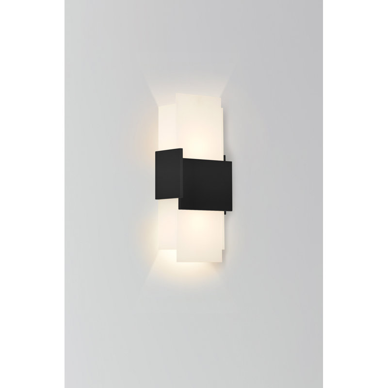 Acuo LED Outdoor Flush Mount, Textured Black, 3500K
