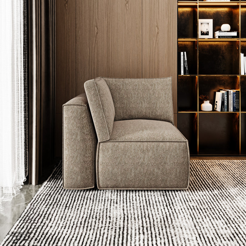 Canapé modulaire en chenille - Chaises Croner, Café