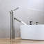 Robinet de lavabo de salle de bain à grande cuve à fixation sur plateau Euro - nickel brossé-47406731