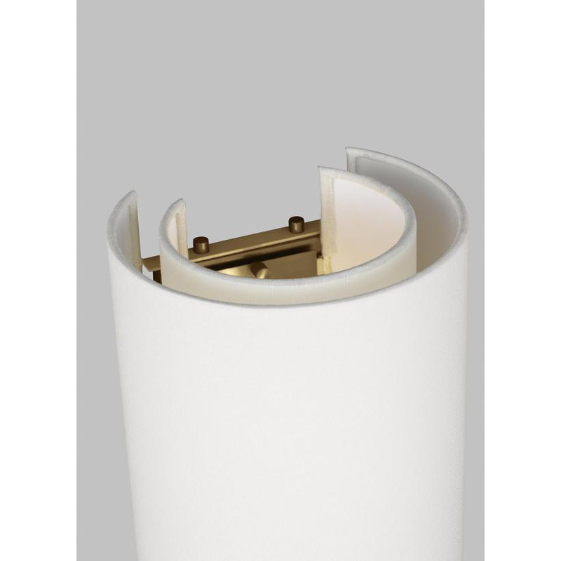 Sawyer 2 - Light Flush Mounted Sconce, Burnished Brass