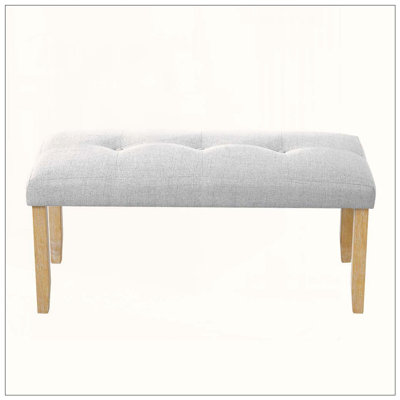 Upholstered Tufted Modern Bench