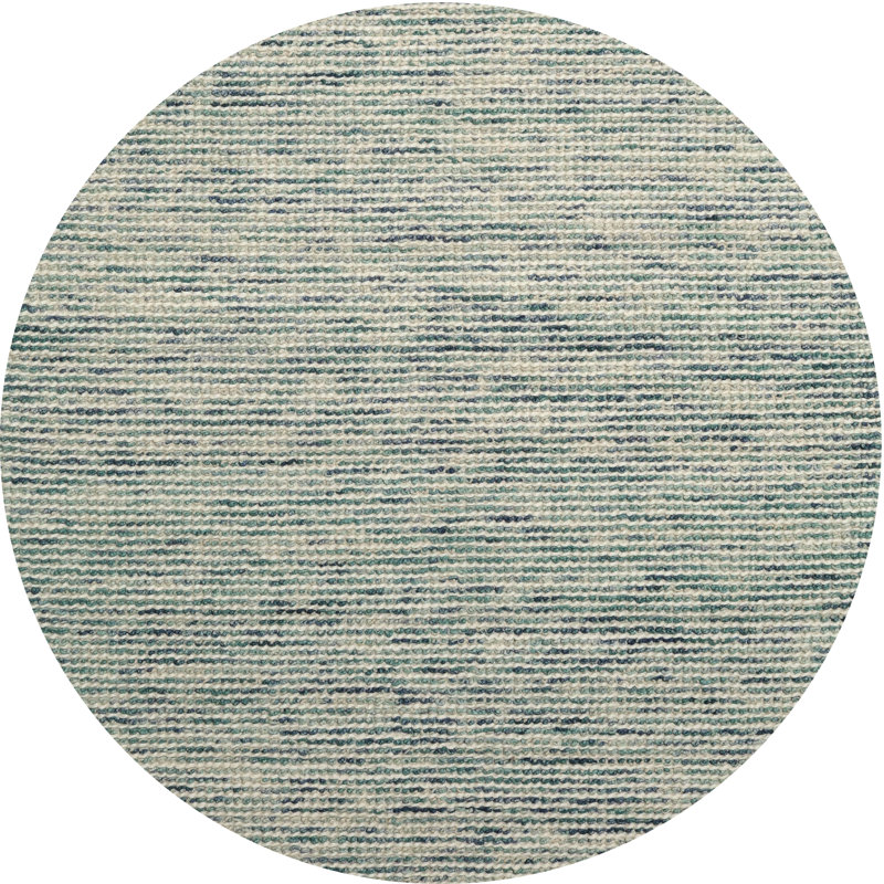Tapis contemporain gris, Rond 4 pi