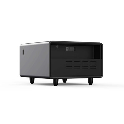 Modern Smart Side Table With Built-In Fridge, Wireless Charging, And Multiple Power Options For Ultimate Convenience