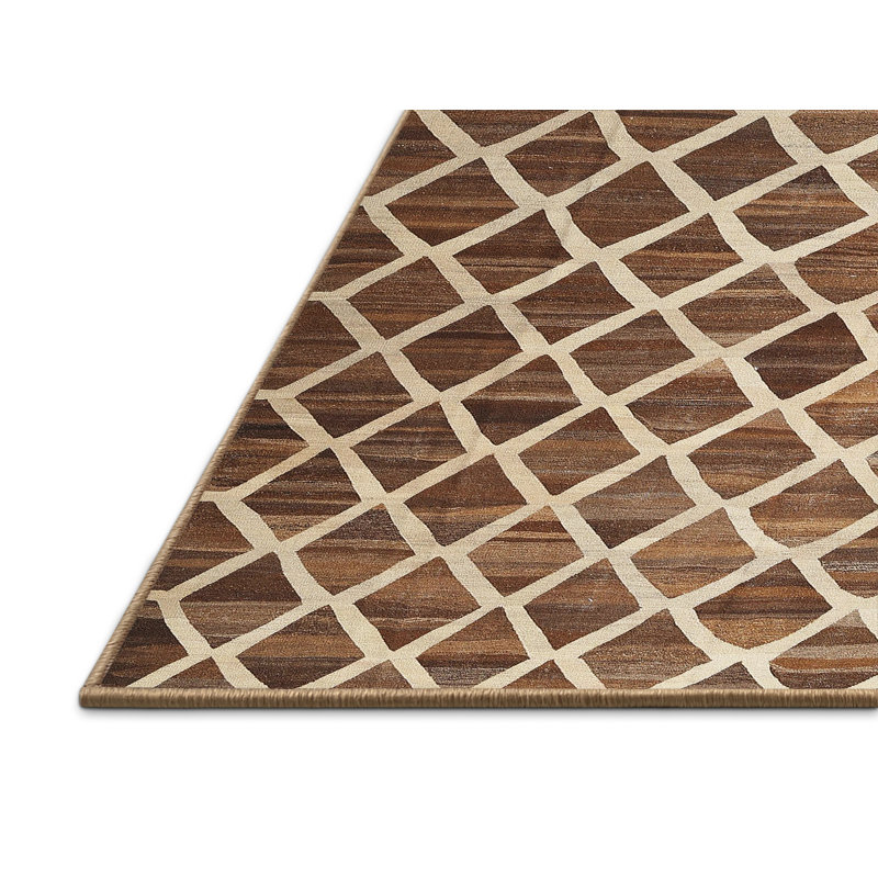 Geometric Indoor Rug, Rectangle 5' x 7'
