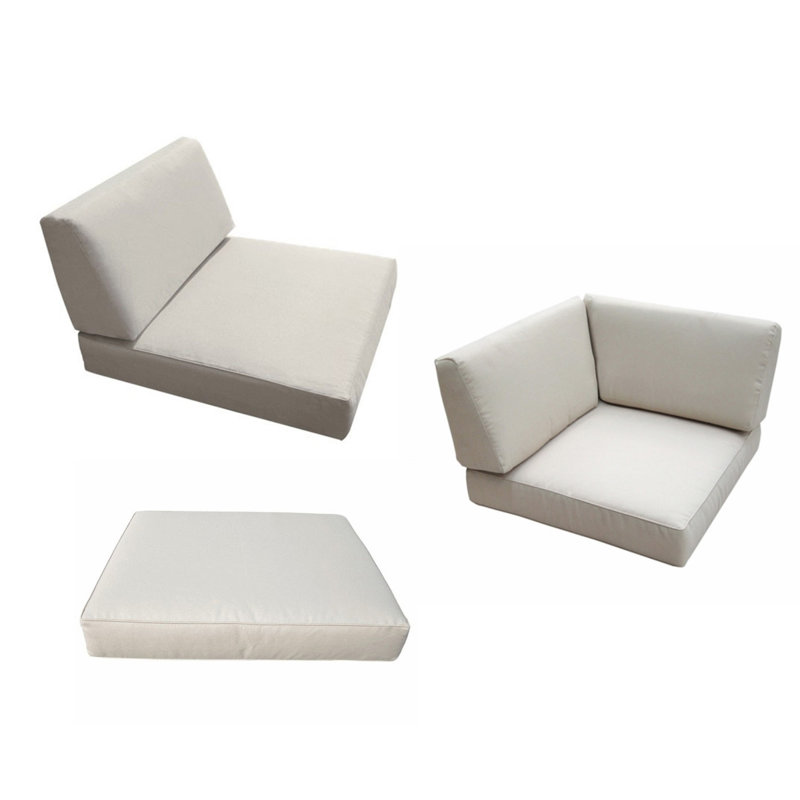 Penncross Outdoor Seating Group Seat / Back Cushion, Sunbrella Natural