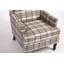 Chaise d'appoint, fauteuil rembourré avec garniture cloutée pour le salon