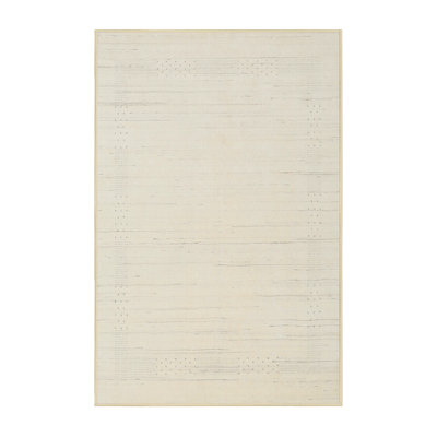 Tapis contemporain beige clair