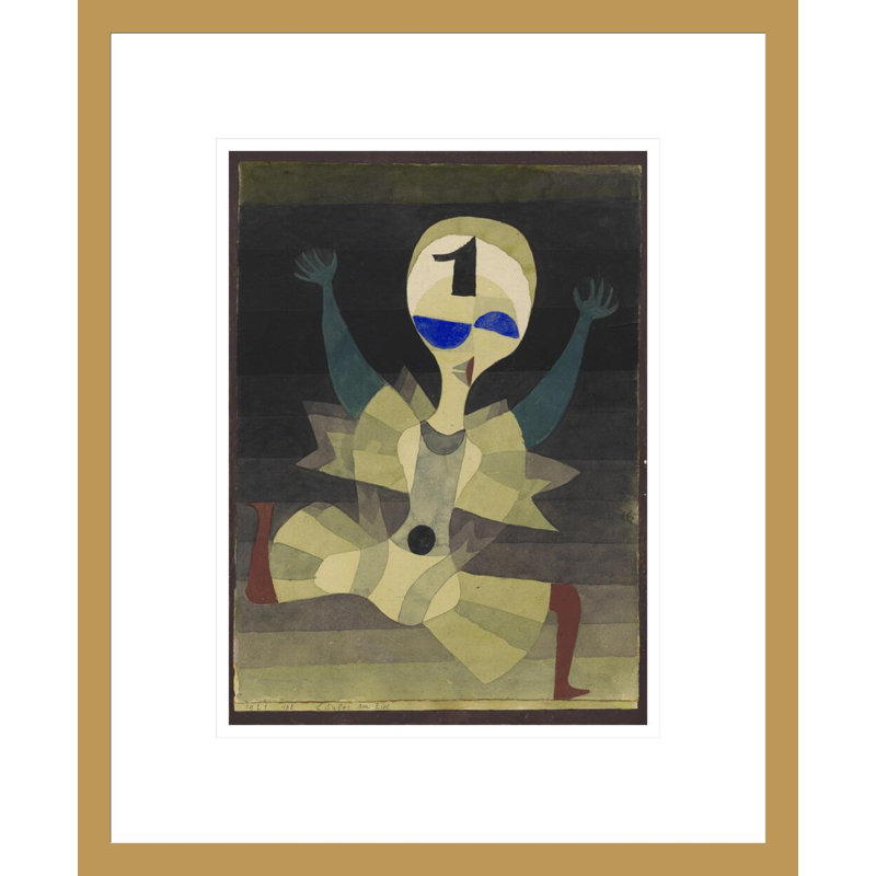 «Runner at the But (Läufer am Ziel)» par Paul Klee, impression giclée encadrée, H 16,73 po x l 13,75 po