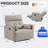 Oversized 42.5" Extra Wide Manual Recliner Breathalbe Leather-1508240148