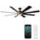 Aura 8 - Blade Indoor/Outdoor Smart Ceiling Fan with Adjustable CCT 2700K-3000K-4000K-5000K LED Light Kit and Remote Control Included, Works With Alexa and iOS or Android App