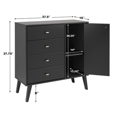 Mercury Row® Alyssa 4 - Drawer Dresser & Reviews - Wayfair Canada