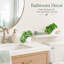 6 petites plantes artificielles mixtes de 6 petites plantes artificielles en pot d'intérieur avec des pots blancs pour la salle de bain