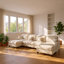 Canapé modulaire en U en chenille l 4,77 po x P 55,1 po x H 36,6 po Aurelia-129155549-129155550