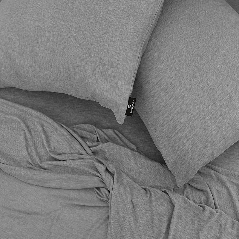Ensemble de draps Bedgear - Laine chaude sans surchauffe, Grand, Gris clair