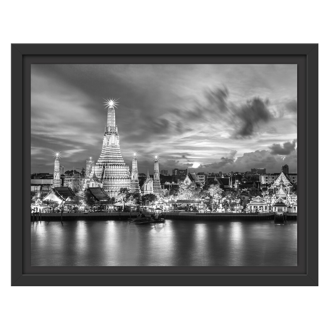 Gerahmtes Wandbild Tempel Bangkok Thailand