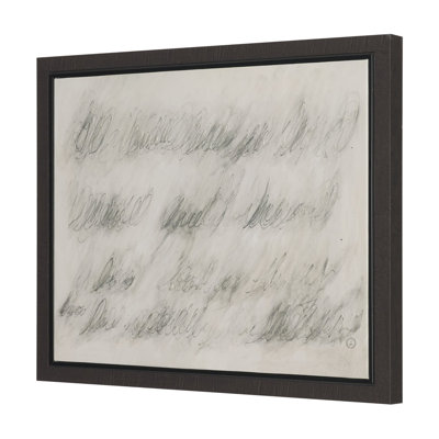 «Message I» par Studio, œuvre de toile encadrée texturée