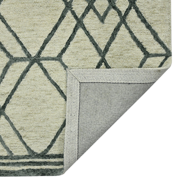 Amaanah Wool Geometric Indoor Rug, Rectangle 2' x 3'