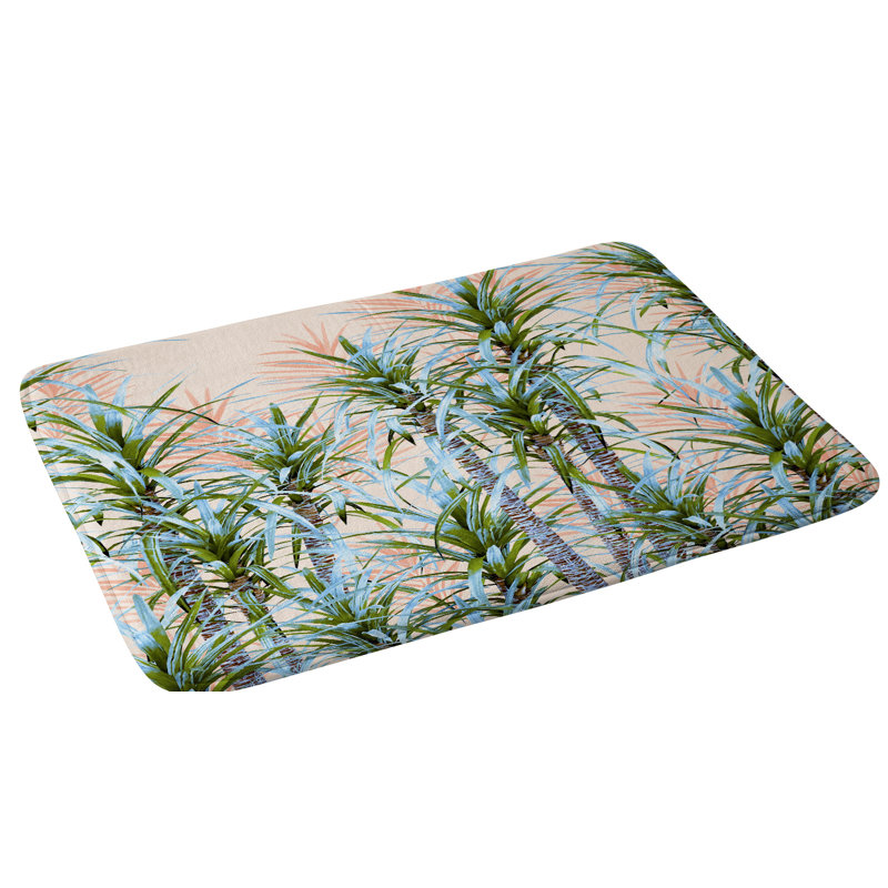 Tapis pour salle de bain marta barragan camarasa pastel palmiers