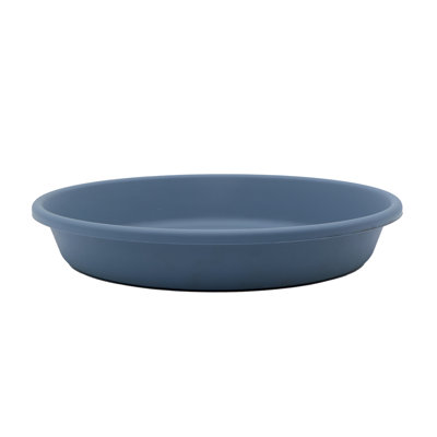  Classic 12 Inch Round Plant Pot Saucer Drip Tray, Slate Blue
