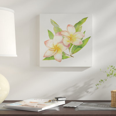 «Tropical Fun Flowers I», reproduction sur toile tendue