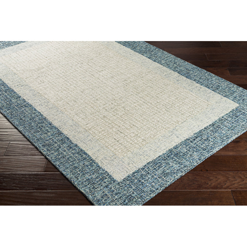Renne Hand Tufted Wool Geometric Indoor Rug, Rectangle 5' x 7'6"
