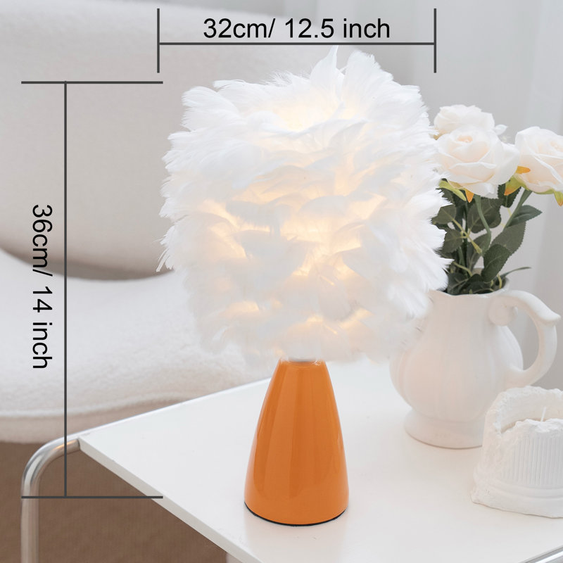 Lampe de table 14 po H, Orange
