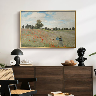 Le champ de coquelicots près d'Argenteuil (Les Coquelicots), 1873 - Claude Monet, toile tendue avec châssis