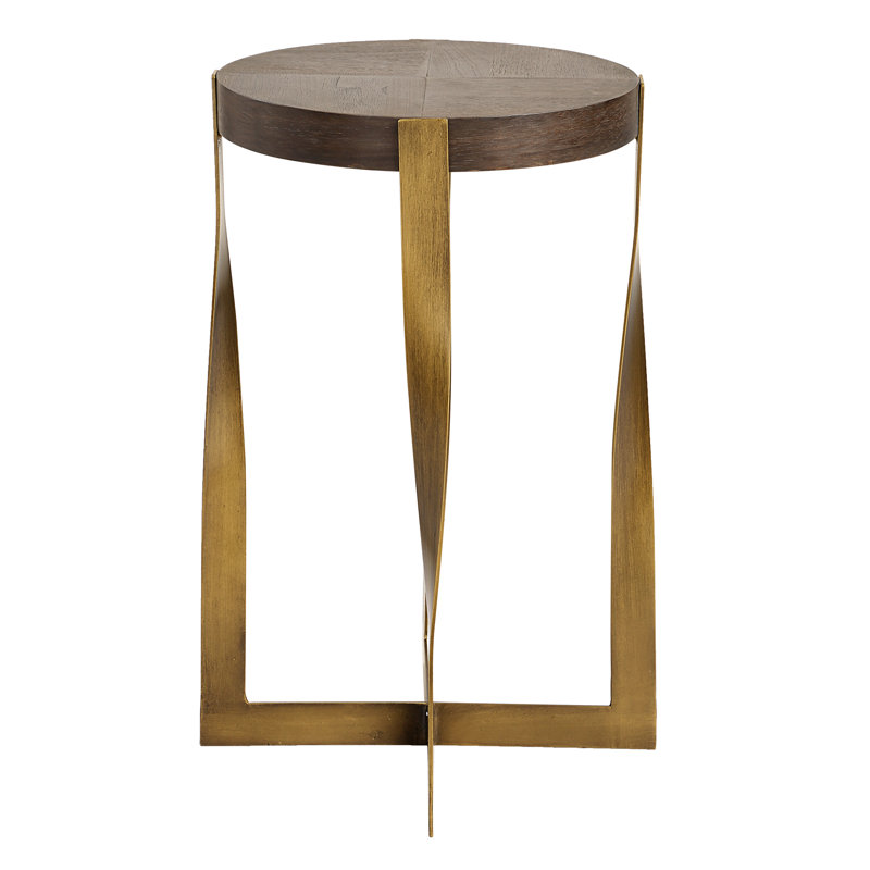 Halsey Brass Accent Table