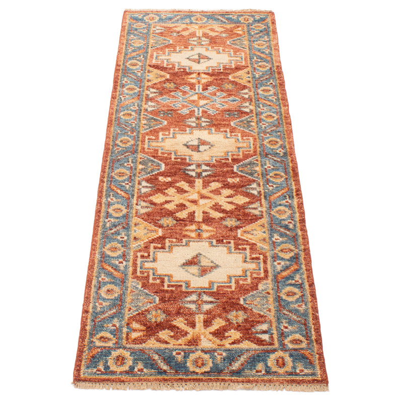 Tapis rouge unique 2 pi 7 po x 7 pi 10 po Jules Serapi