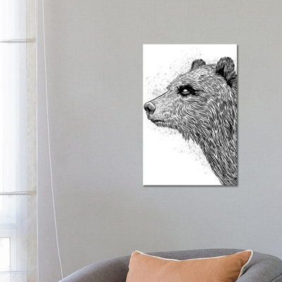 Sketch Bear Brizzly by Alberto Perez - Wrapped Canvas Painting