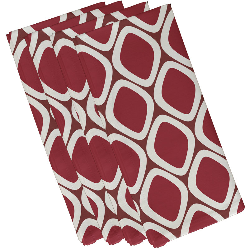 Ensemble de serviettes 4 pièces Massey, L 18 po x L 18 po, Rouille