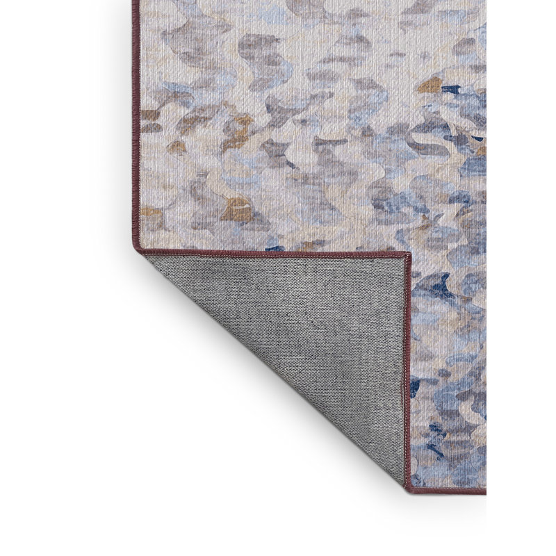 Machine Washable Beige Area Rug, Rectangle 8' x 12'