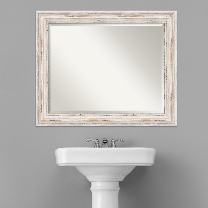Tico Flat Mirror, 27.13" H x 33.13" W, White