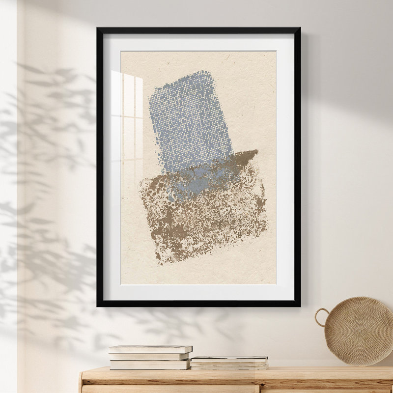 Embimished Scrim II - Impression encadrée, H 25,5 po x l 17,5 po, Noir