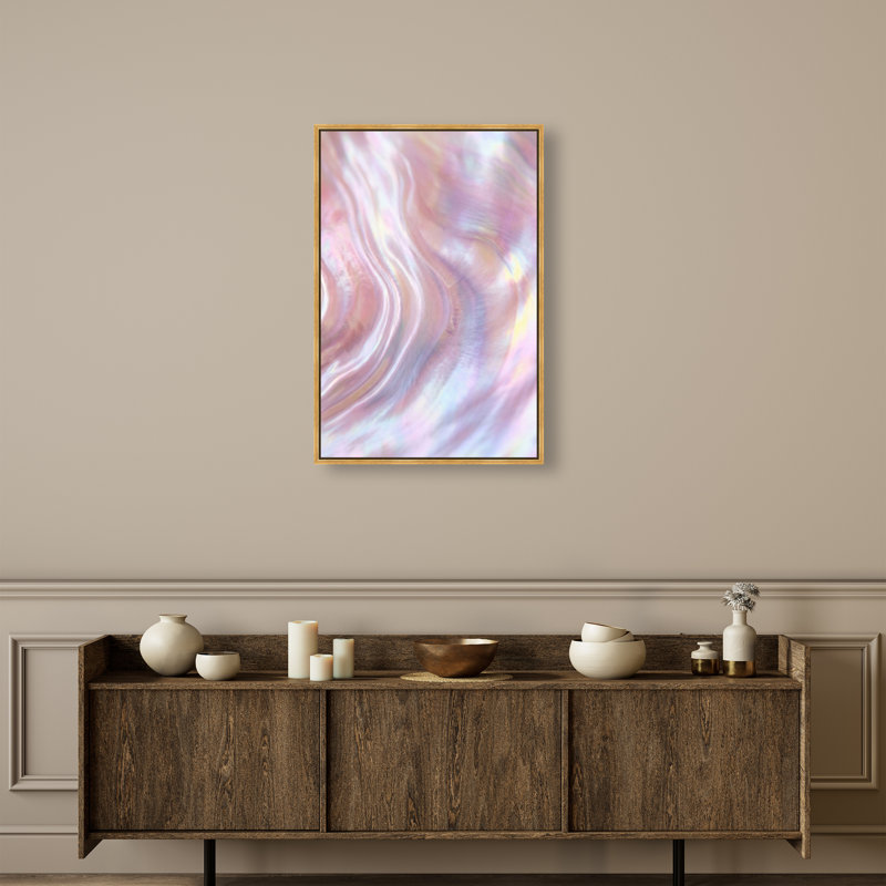 Iridescent Wave Print by Oliver Gal, 16"H x 11"W, Gold Floater Frame