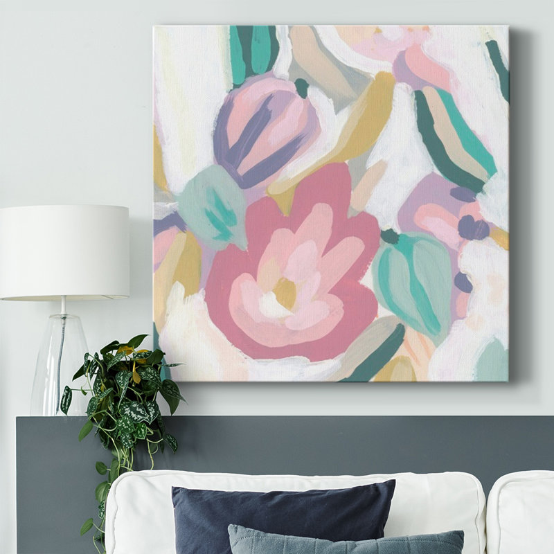 Floral Rapport III-Gallery, toile tendue, H 16 po x l 16 po x P 1,5 po