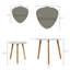 Ensemble de 2 tables basses gigognes Triangle