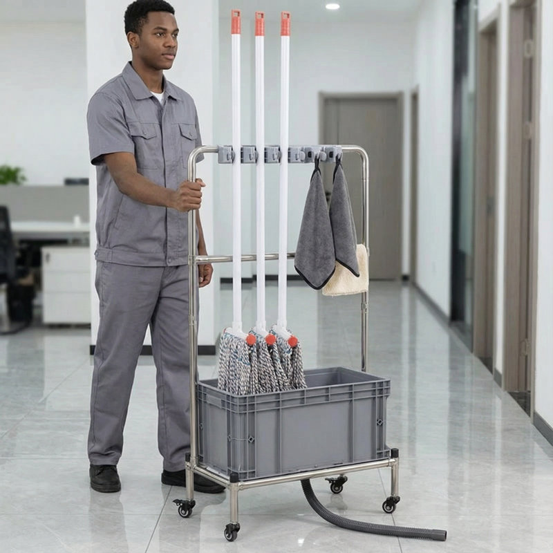 Mop Bucket Set, Gray