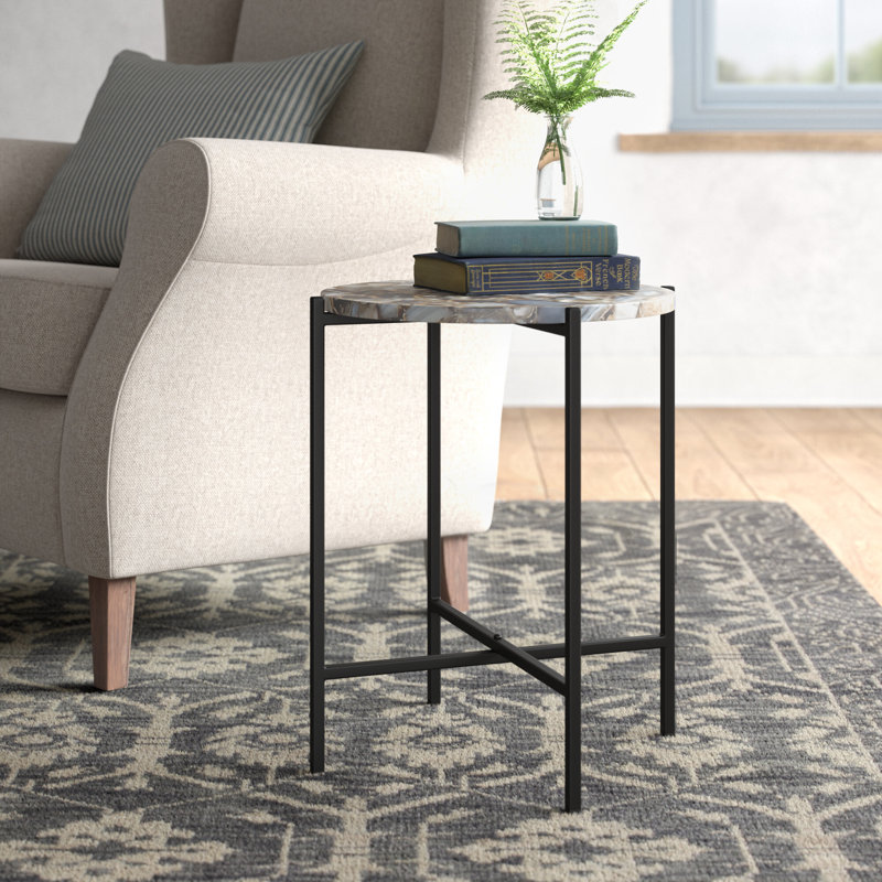 Delfina Stone End Table