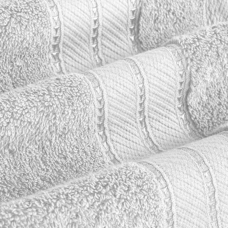 Modern Threads - Spun Loft 18-Piece 100% Combed Cotton Towel Set - Bath Towels, Hand Towels, & Washcloths - Super Absorbent & Quick Dry - 600 GSM - Soft & Plush