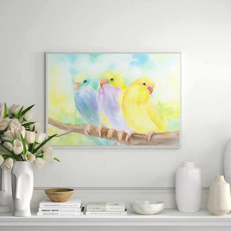 Bird's Song Print by Janice Sadler, Glass Coat, 17.5" H x 25.5" W