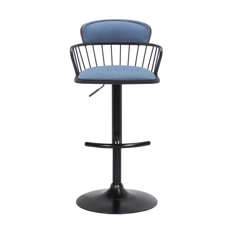 Tabouret de bar Deshundra, Bleu