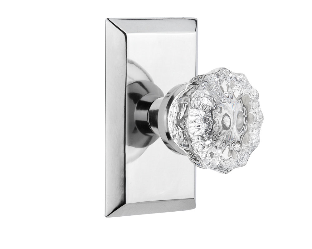 Studio Plate with Crystal Door Knob Nostalgic Warehouse 