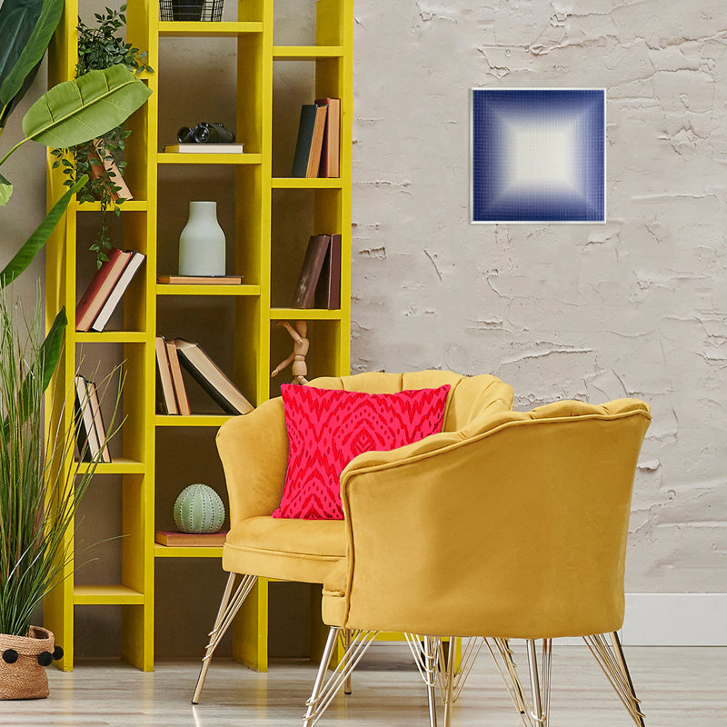 «Blue Ombre Fade», art mural sur bois par Michael Willett