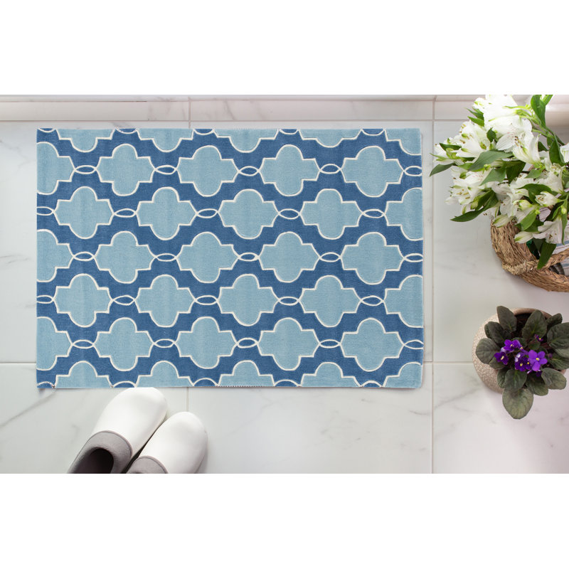 Marisela Hand Tufted Geometric Indoor Rug, Rectangle 1'10" x 2'10"