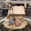 Porcelain House Figurine With Bronze Accents