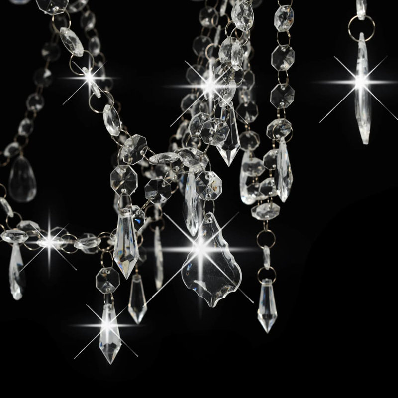 Cheever 8 - Light Candle Style Chandelier, White