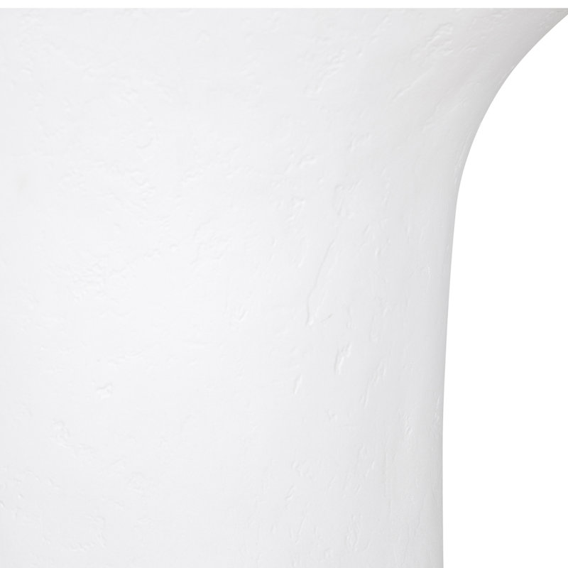 Yumi Outdoor Oval Side Table, White