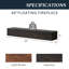 48" Rustic Wood Fireplace Mantel,Wall-Mounted & Floating Shelf For 