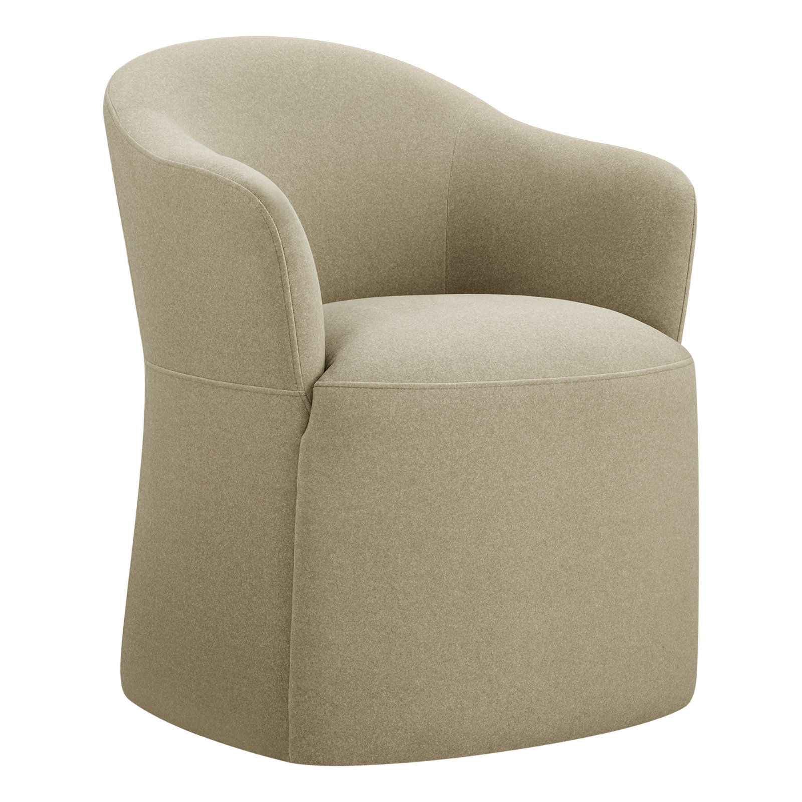 Janina Dining Armchair, Vesper Sand Velvet